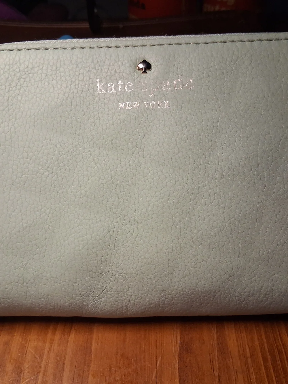 KATE SPADE ♠️ Light Mint Quilted Zip-Around Wallet